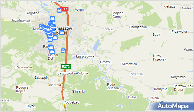 mapa Ruda Wołoska, Ruda Wołoska na mapie Targeo