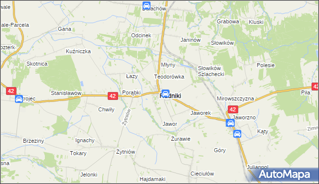 mapa Rudniki powiat oleski, Rudniki powiat oleski na mapie Targeo