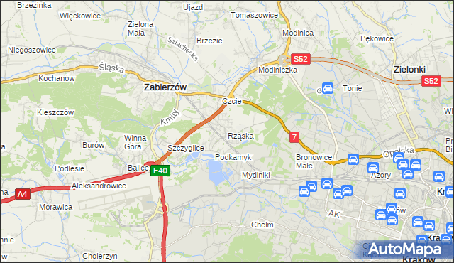 mapa Rząska, Rząska na mapie Targeo