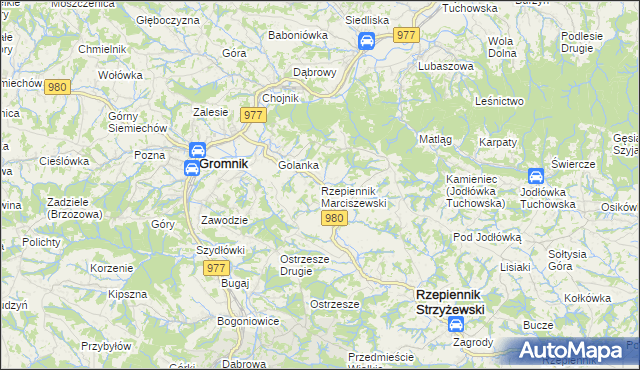 mapa Rzepiennik Marciszewski, Rzepiennik Marciszewski na mapie Targeo