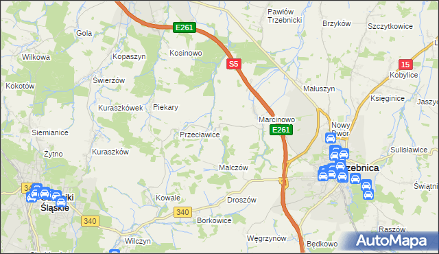 mapa Rzepotowice, Rzepotowice na mapie Targeo