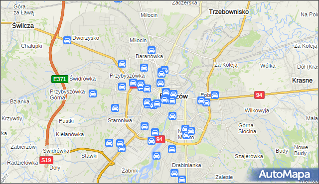 mapa Rzeszów, Rzeszów na mapie Targeo