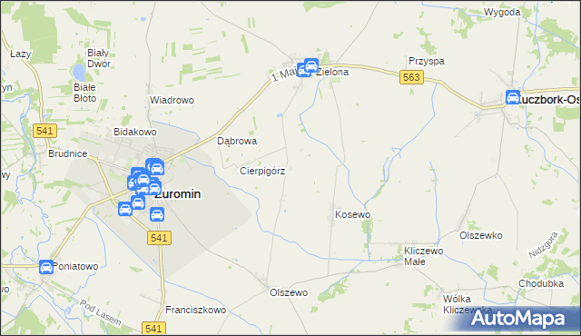 mapa Sadowo gmina Żuromin, Sadowo gmina Żuromin na mapie Targeo