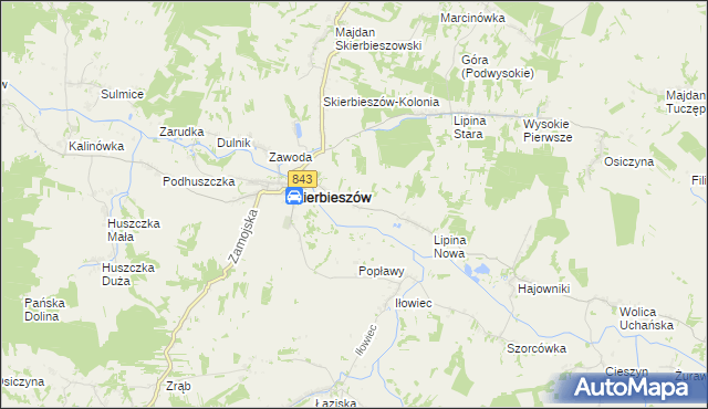 mapa Sady gmina Skierbieszów, Sady gmina Skierbieszów na mapie Targeo