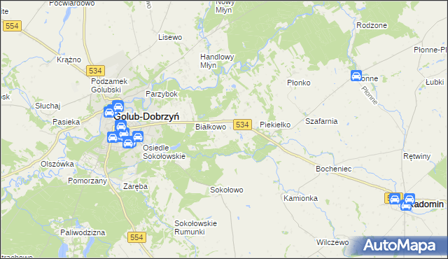 mapa Sadykierz gmina Golub-Dobrzyń, Sadykierz gmina Golub-Dobrzyń na mapie Targeo