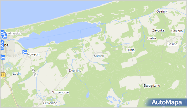 mapa Sarbsk, Sarbsk na mapie Targeo