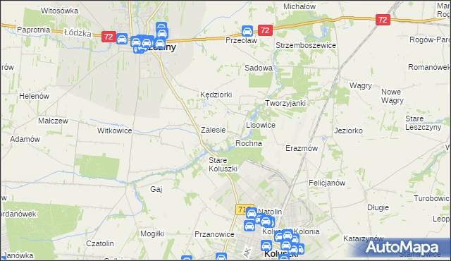 mapa Ścibiorów, Ścibiorów na mapie Targeo