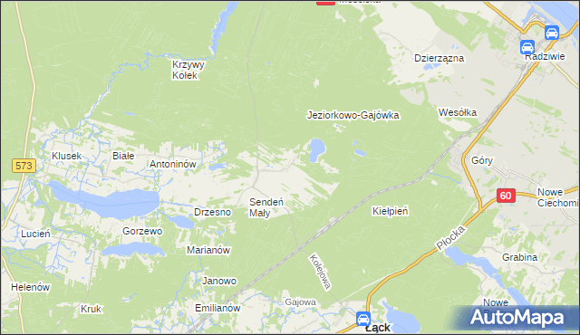 mapa Sendeń Duży, Sendeń Duży na mapie Targeo