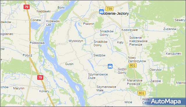 mapa Siedzów, Siedzów na mapie Targeo