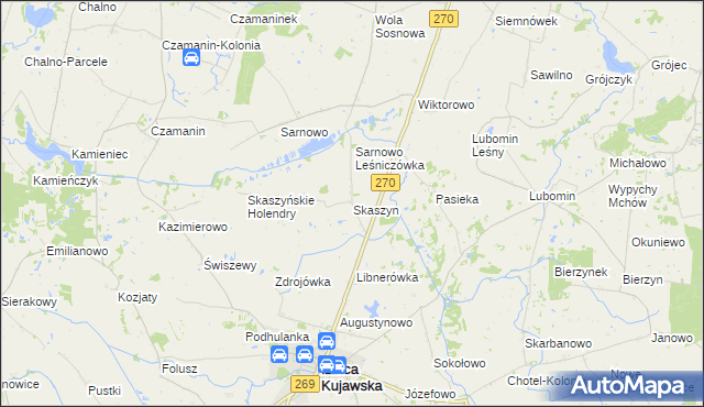 mapa Skaszyn, Skaszyn na mapie Targeo