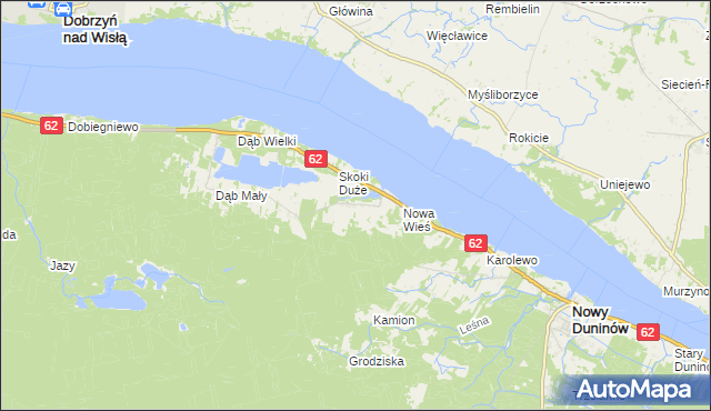 mapa Skoki Małe, Skoki Małe na mapie Targeo