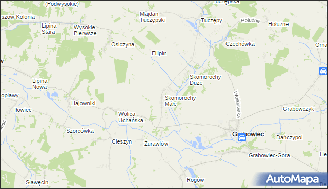 mapa Skomorochy Małe, Skomorochy Małe na mapie Targeo