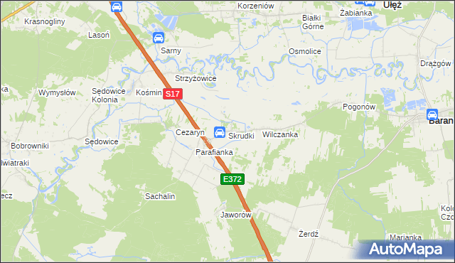 mapa Skrudki, Skrudki na mapie Targeo