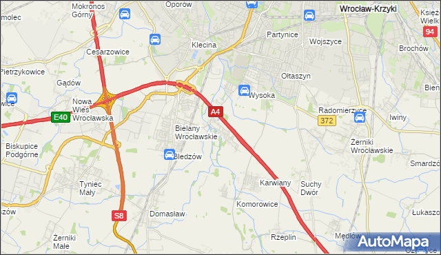 mapa Ślęza, Ślęza na mapie Targeo