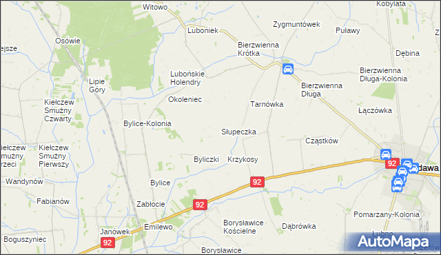 mapa Słupeczka, Słupeczka na mapie Targeo