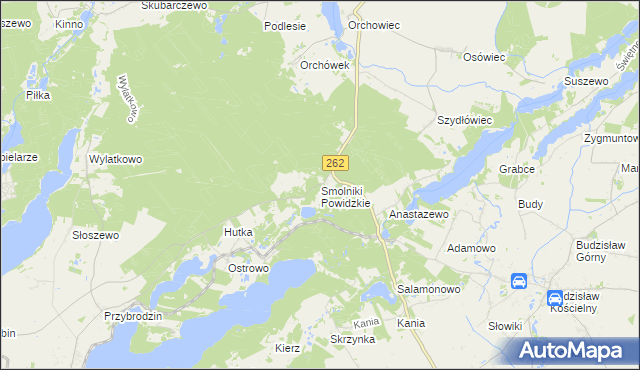 mapa Smolniki Powidzkie, Smolniki Powidzkie na mapie Targeo