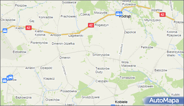 mapa Smotryszów, Smotryszów na mapie Targeo