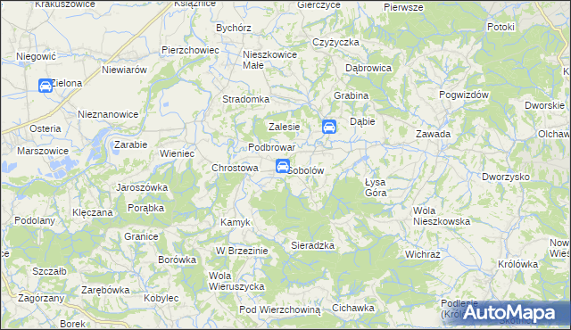 mapa Sobolów, Sobolów na mapie Targeo
