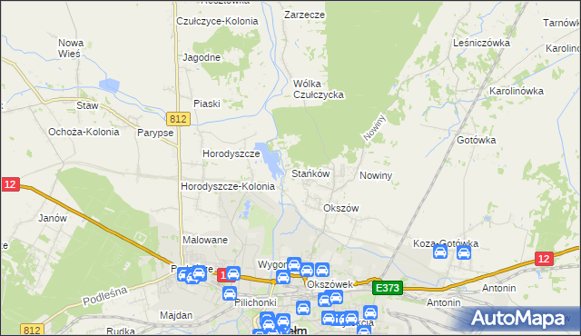 mapa Stańków, Stańków na mapie Targeo