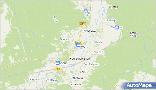 mapa Stany gmina Bojanów, Stany gmina Bojanów na mapie Targeo