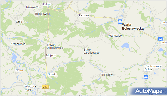 mapa Stare Jaroszowice, Stare Jaroszowice na mapie Targeo