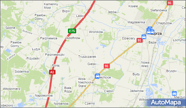 mapa Świerczyńsko, Świerczyńsko na mapie Targeo