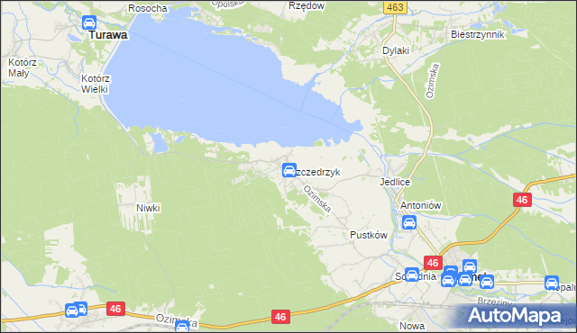 mapa Szczedrzyk, Szczedrzyk na mapie Targeo