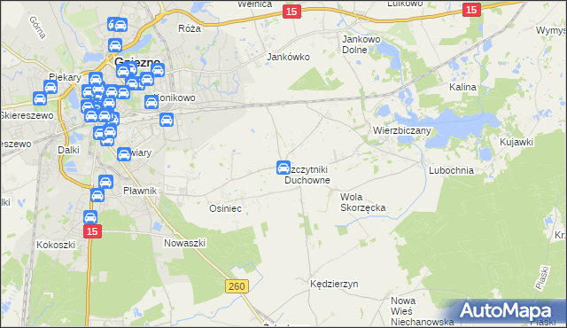 mapa Szczytniki Duchowne, Szczytniki Duchowne na mapie Targeo