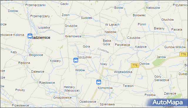 mapa Szczytniki-Kolonia, Szczytniki-Kolonia na mapie Targeo