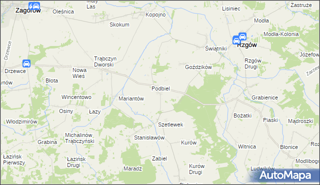 mapa Szetlew, Szetlew na mapie Targeo