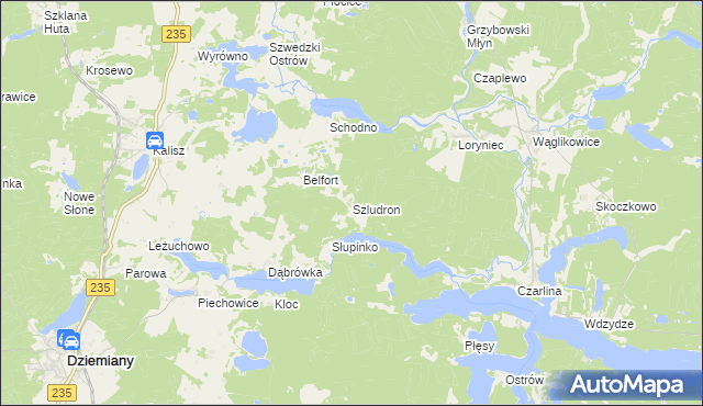 mapa Szludron, Szludron na mapie Targeo