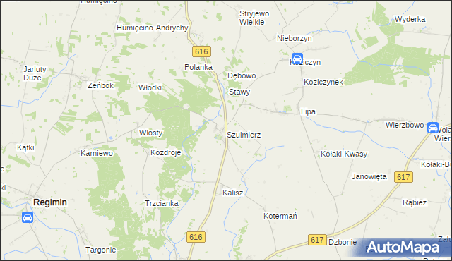 mapa Szulmierz, Szulmierz na mapie Targeo