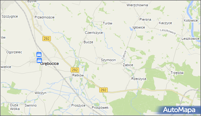 mapa Szymocin, Szymocin na mapie Targeo