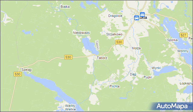 mapa Tabórz, Tabórz na mapie Targeo