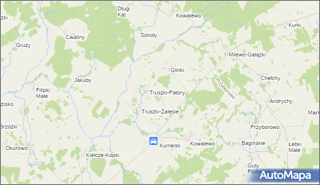 mapa Truszki-Kucze, Truszki-Kucze na mapie Targeo