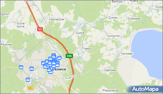 mapa Trzebcz, Trzebcz na mapie Targeo