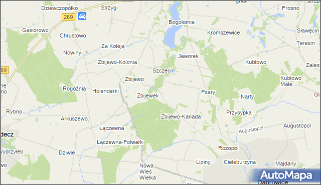 mapa Trzeszczon, Trzeszczon na mapie Targeo