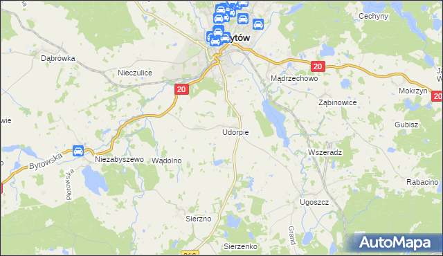 mapa Udorpie, Udorpie na mapie Targeo