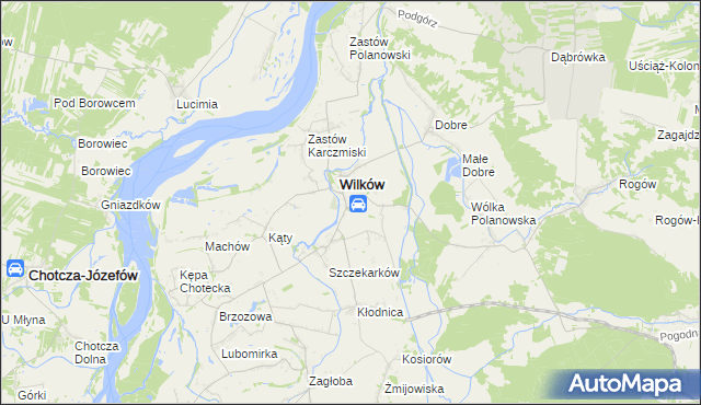 mapa Urządków, Urządków na mapie Targeo