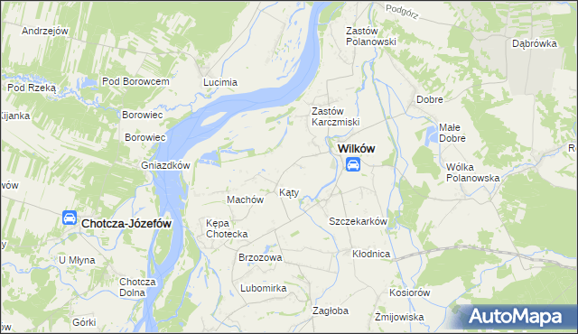 mapa Wilków-Kolonia, Wilków-Kolonia na mapie Targeo