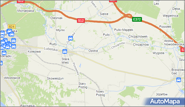 mapa Witowice gmina Końskowola, Witowice gmina Końskowola na mapie Targeo