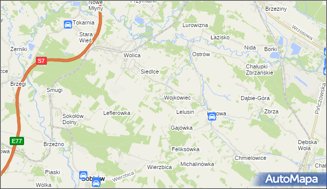 mapa Wojkowiec, Wojkowiec na mapie Targeo