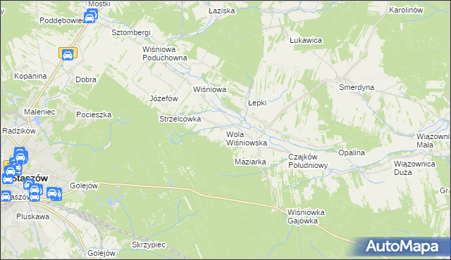 mapa Wola Wiśniowska, Wola Wiśniowska na mapie Targeo