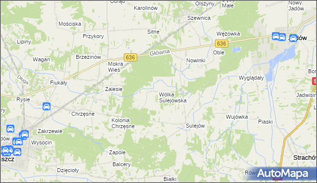 mapa Wólka Sulejowska, Wólka Sulejowska na mapie Targeo