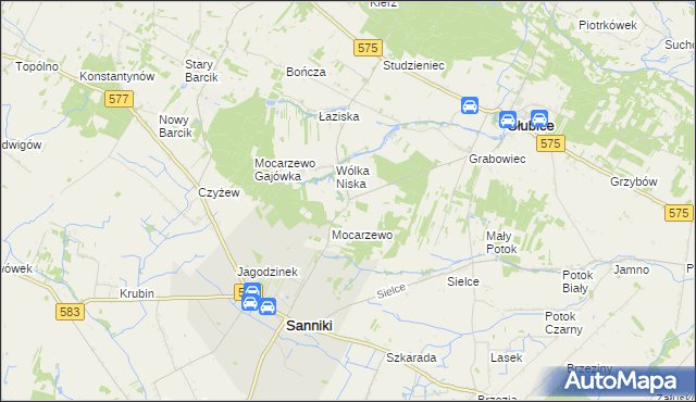mapa Wólka Wysoka, Wólka Wysoka na mapie Targeo