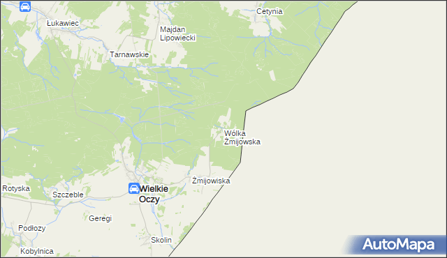 mapa Wólka Żmijowska, Wólka Żmijowska na mapie Targeo