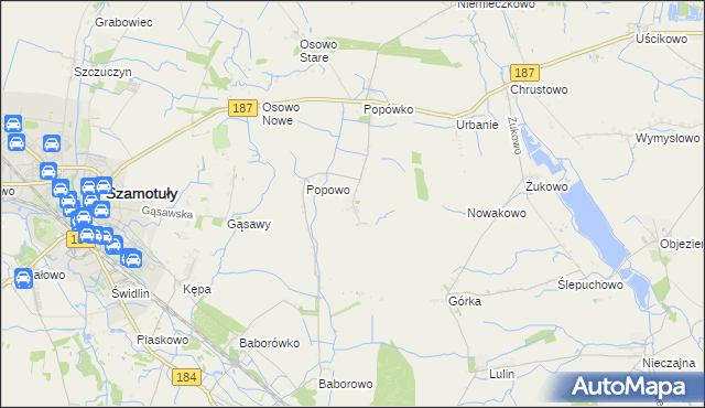 mapa Wychowaniec, Wychowaniec na mapie Targeo