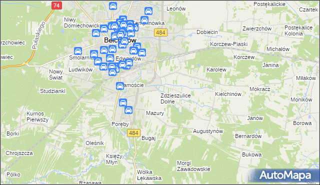 mapa Zdzieszulice Dolne, Zdzieszulice Dolne na mapie Targeo