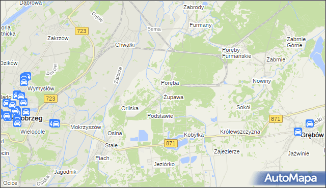 mapa Żupawa, Żupawa na mapie Targeo