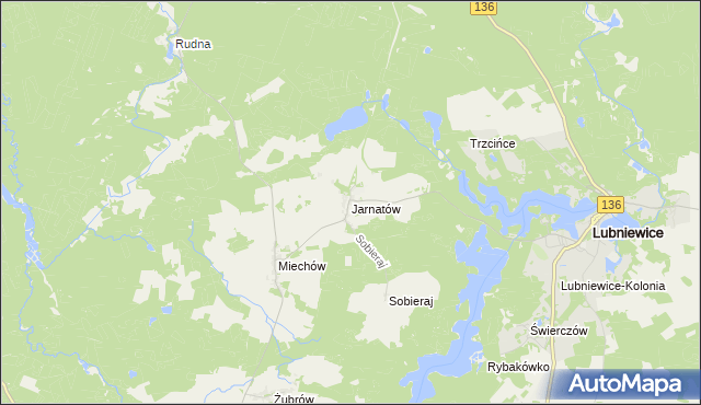 mapa Jarnatów, Jarnatów na mapie Targeo